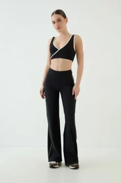 DSGN Studio Pantalon De Yoga Jambe Large À Passepoil Contour<Femme Vêtements De Sport|Leggings