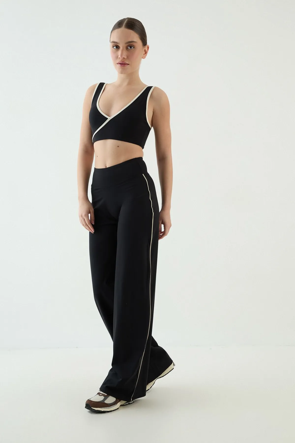DSGN Studio Pantalon De Yoga Jambe Large À Passepoil Contour<Femme Vêtements De Sport|Leggings