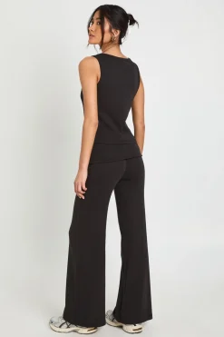 Pantalon De Yoga À Taille Repliable