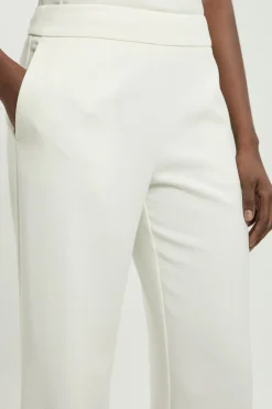 Pantalon Droit Ajusté en Tissu Stretch Compact