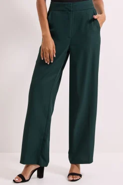 Pantalon Droit à Ceinture Surpiquée