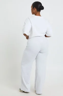 Pantalon Droit Côtelé Coupe Basique Plus