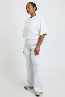Pantalon Droit Côtelé Coupe Basique Plus