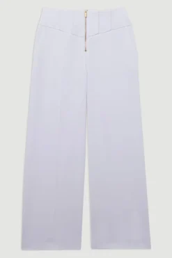 Pantalon droit à détail de couture sur mesure