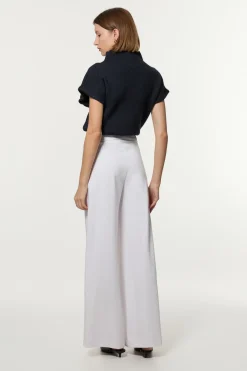 Pantalon droit à détail de couture sur mesure