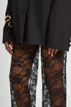 boohoo Pantalon droit en dentelle<Femme Pantalons|Satin Et Dentelle