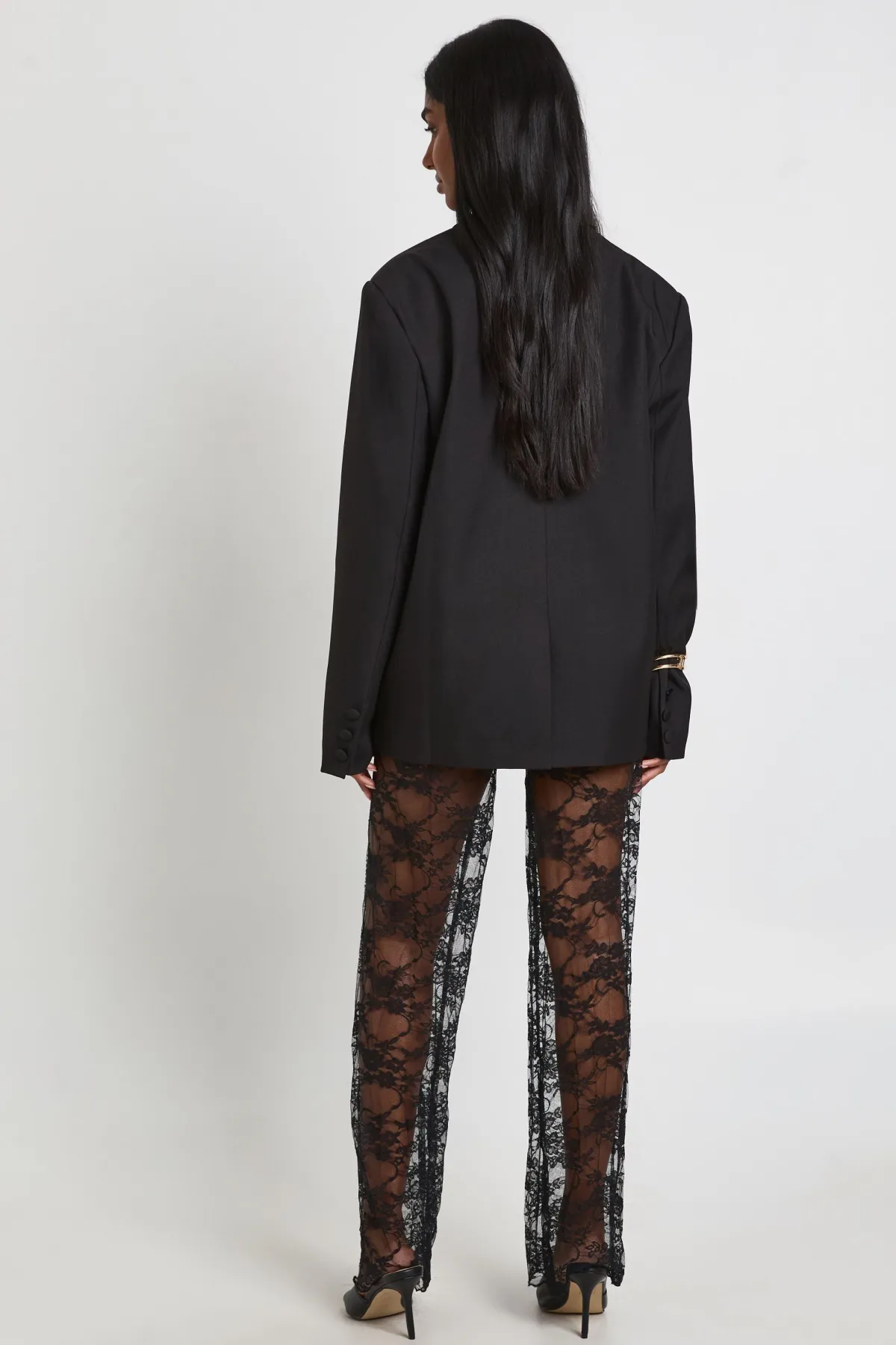 boohoo Pantalon droit en dentelle<Femme Pantalons|Satin Et Dentelle