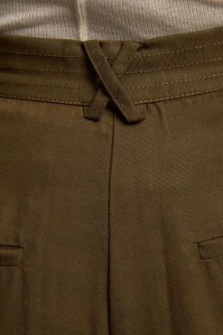 KarenMillen Pantalon Droit En Lin Viscose Tissé Premium<Femme Pantalons|Tailleurs