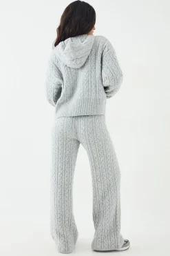 Pantalon Droit en Maille Torsadée DSGN Studio
