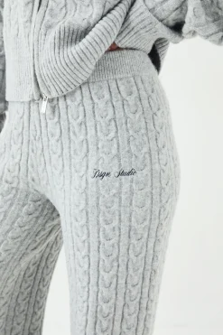 Pantalon Droit en Maille Torsadée DSGN Studio