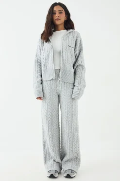 Pantalon Droit en Maille Torsadée DSGN Studio