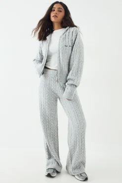 Pantalon Droit en Maille Torsadée DSGN Studio