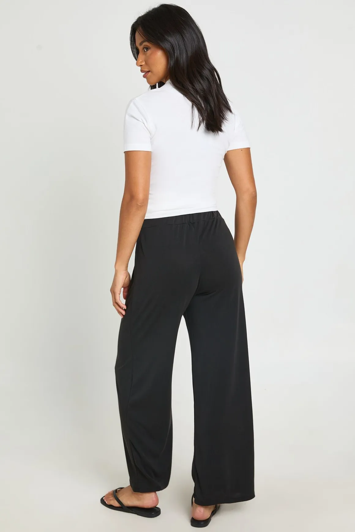 Pantalon Droit En Modal Pour Petite Taille