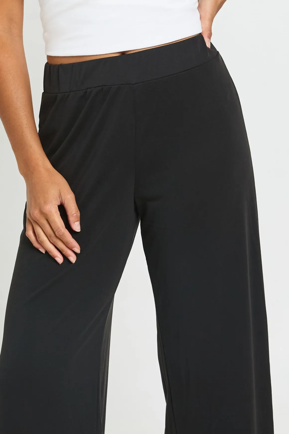 Pantalon Droit En Modal Pour Petite Taille
