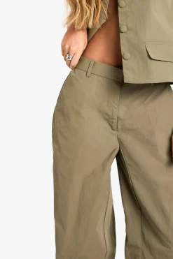 Pantalon droit en nylon sur-mesure