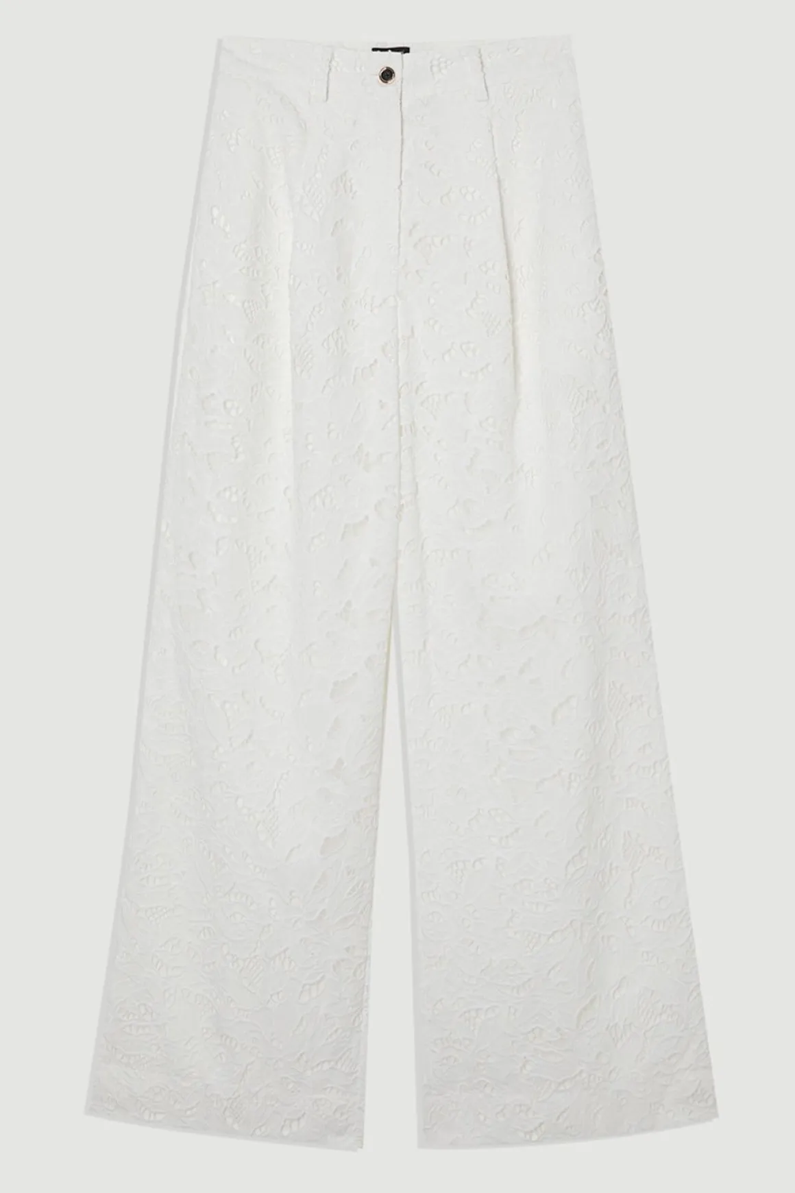 Pantalon Droit en Tissage Ajouré