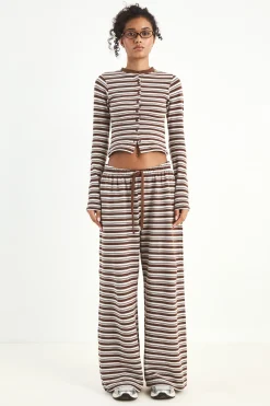 DSGN Studio Pantalon Droit Rayé<Femme Pantalons|Dsgn Studio