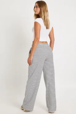 boohoo Pantalon Droit À Rayures<Femme Pantalons|Tailleurs