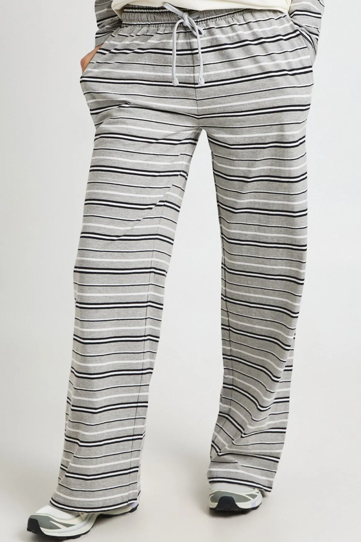 boohoo Pantalon Droit À Rayures<Femme Pantalons|Tailleurs