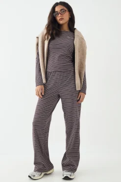 Pantalon Droit à Rayures Douces DSGN Studio