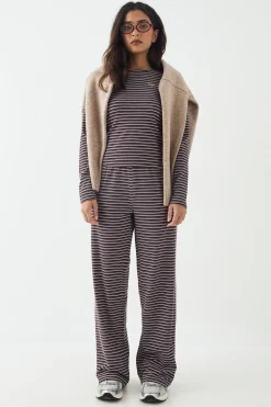Pantalon Droit à Rayures Douces DSGN Studio