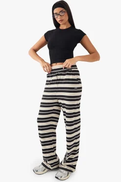 Pantalon Droit à Rayures DSGN Studio