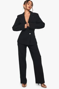 Pantalon droit sur mesure en lin