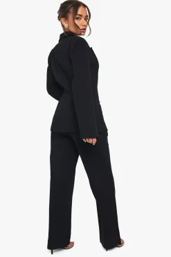 Pantalon droit sur mesure en lin