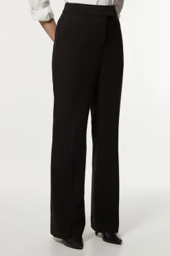 KarenMillen Pantalon droit sur mesure stretch compact essentiel<Femme Pantalons|Tailleurs