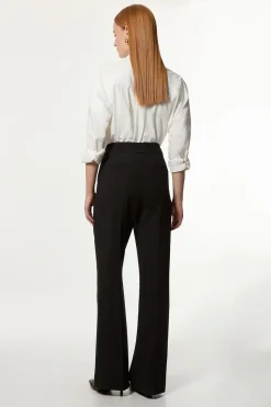 KarenMillen Pantalon droit sur mesure stretch compact essentiel<Femme Pantalons|Tailleurs