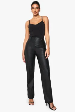 Pantalon droit synthétique