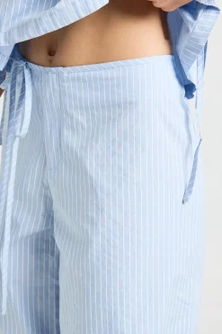 Pantalon Droit Taille Basse Avec Détail Nœud Petite