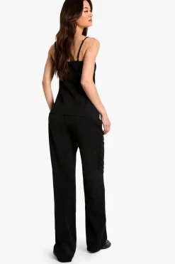 boohoo Pantalon Droit Taille Haute<Femme Pantalons