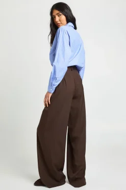 boohoo Pantalon Droit Taille Haute<Femme Pantalons
