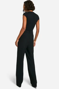 Pantalon Droit Taille Haute Coupe Tall Essentiel