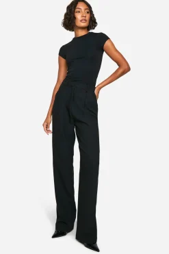 Pantalon Droit Taille Haute Coupe Tall Essentiel
