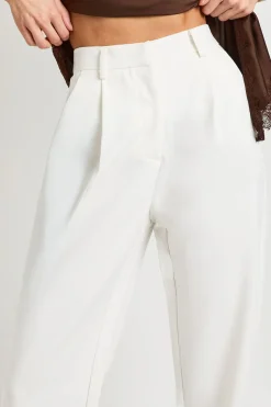 Pantalon Droit Taille Haute Essentiel Coupe Ajustée Pour Grandes Tailles