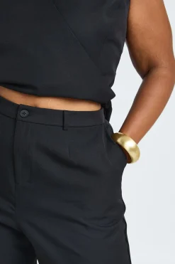 Pantalon Droit Taille Haute Grande Taille