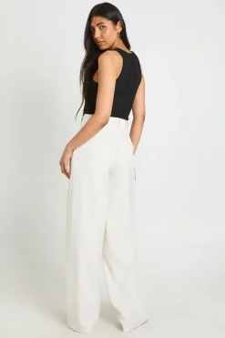 Pantalon Droit Taille Haute Pour Grandes Tailles