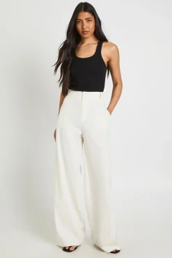 Pantalon Droit Taille Haute Pour Grandes Tailles