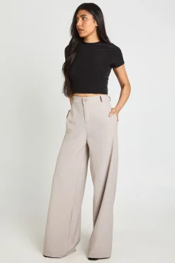 Pantalon Droit Taille Haute Pour Grandes Tailles