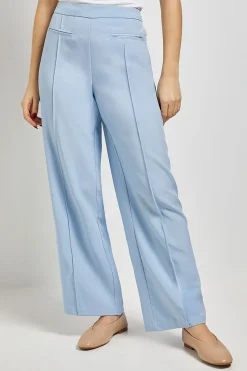Pantalon Droit à Taille Élastique