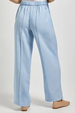 Pantalon Droit à Taille Élastique