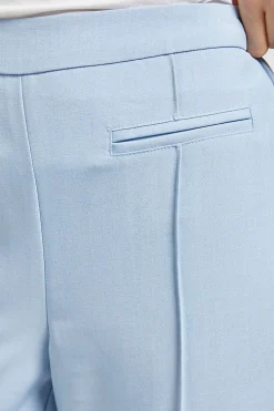 Pantalon Droit à Taille Élastique