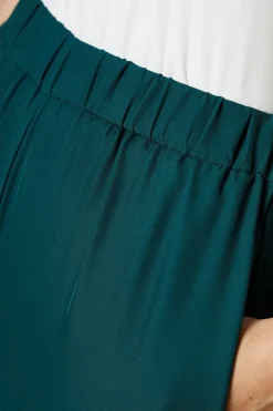 Pantalon Droit à Taille Élastique