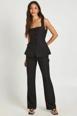 boohoo Pantalon Droit Tailleur<Femme Pantalons|Tailleurs