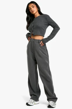 boohoo Pantalon Droit Tailleur Coupe Petite<Femme Pantalons|Tailleurs