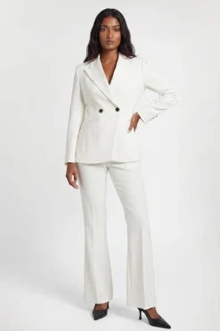 KarenMillen Pantalon Droit Tailleur En Satin Stretch Compact Côté Petite<Femme Pantalons|Tailleurs