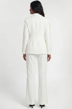 KarenMillen Pantalon Droit Tailleur En Satin Stretch Compact Côté Petite<Femme Pantalons|Tailleurs