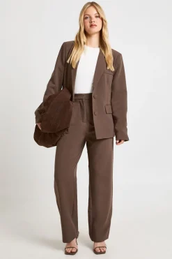 boohoo Pantalon Droit Tailleur Essentiel Petite<Femme Pantalons|Tailleurs